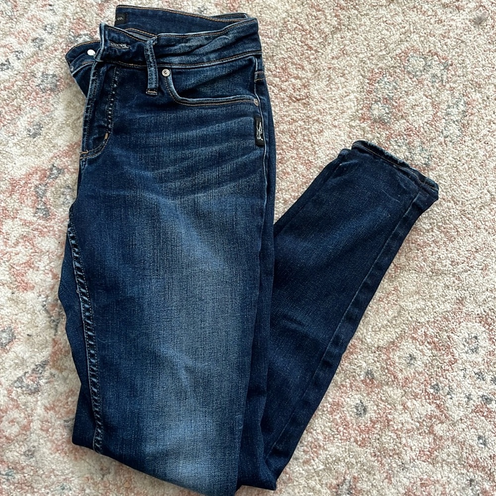 Silver suki skinny jeans - women’s size w29/L31